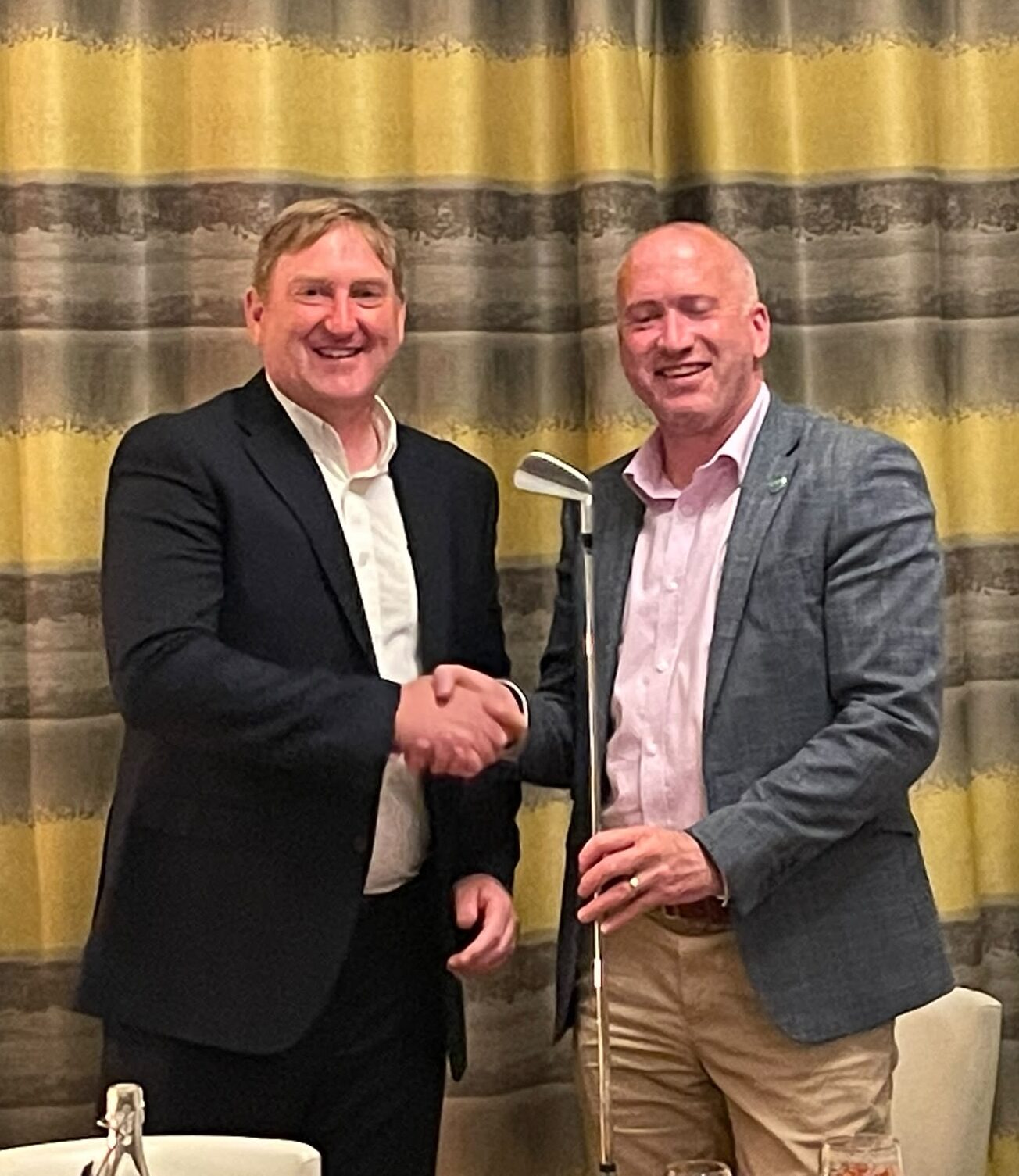 Presenting One Iron Trophy to Ireland
